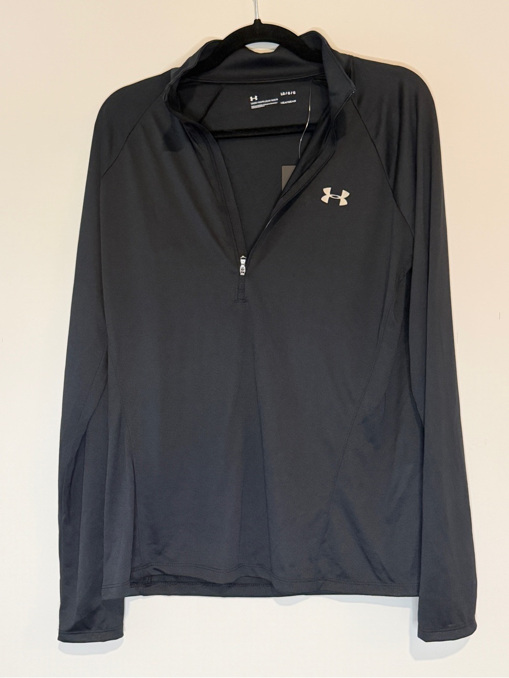 Under Armour Women’s Black Long-Sleeve Quarter Zip Pullover